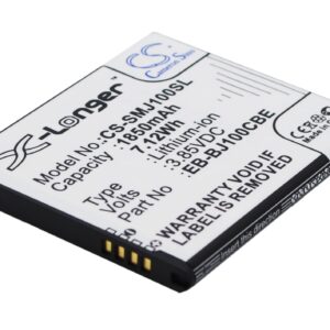 Samsung Galaxy J1 SM-J100D Replacement Battery 3.85V 1850mAh