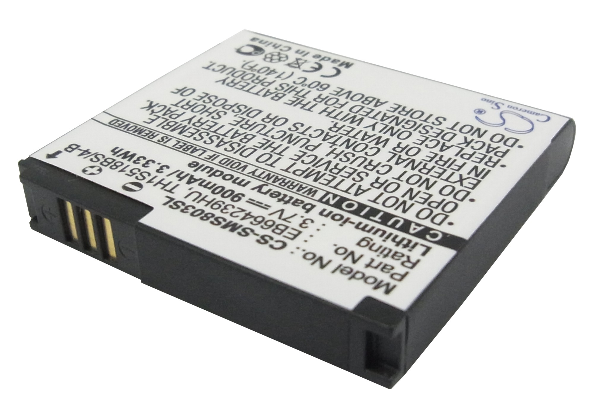 Samsung GT-S7550 GT-S8000 Replacement Battery 3.7V 900mAh