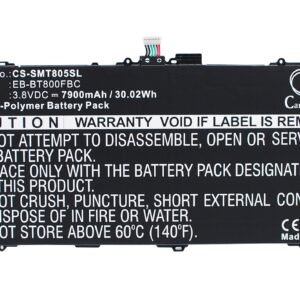Samsung EB-BT800FBC Tablet Replacement Battery 3.8V 7900mAh