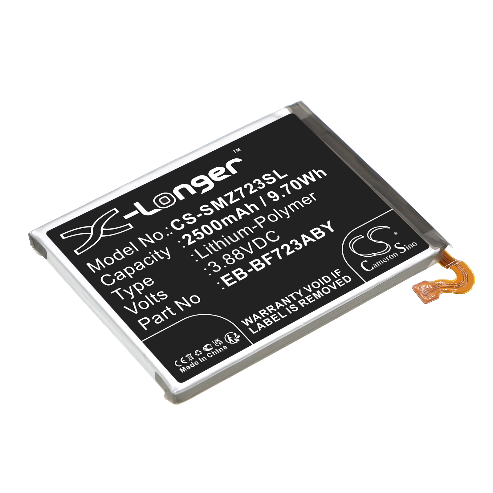 Samsung Galaxy Z Flip 4 Replacement Battery 3.88V 2500mAh
