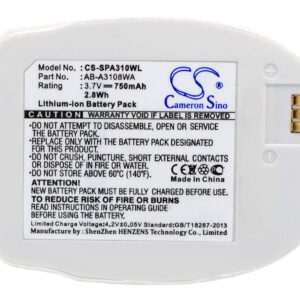 Samsung SPH-A310 AB-A3108WA Replacement Battery 3.7V 750mAh