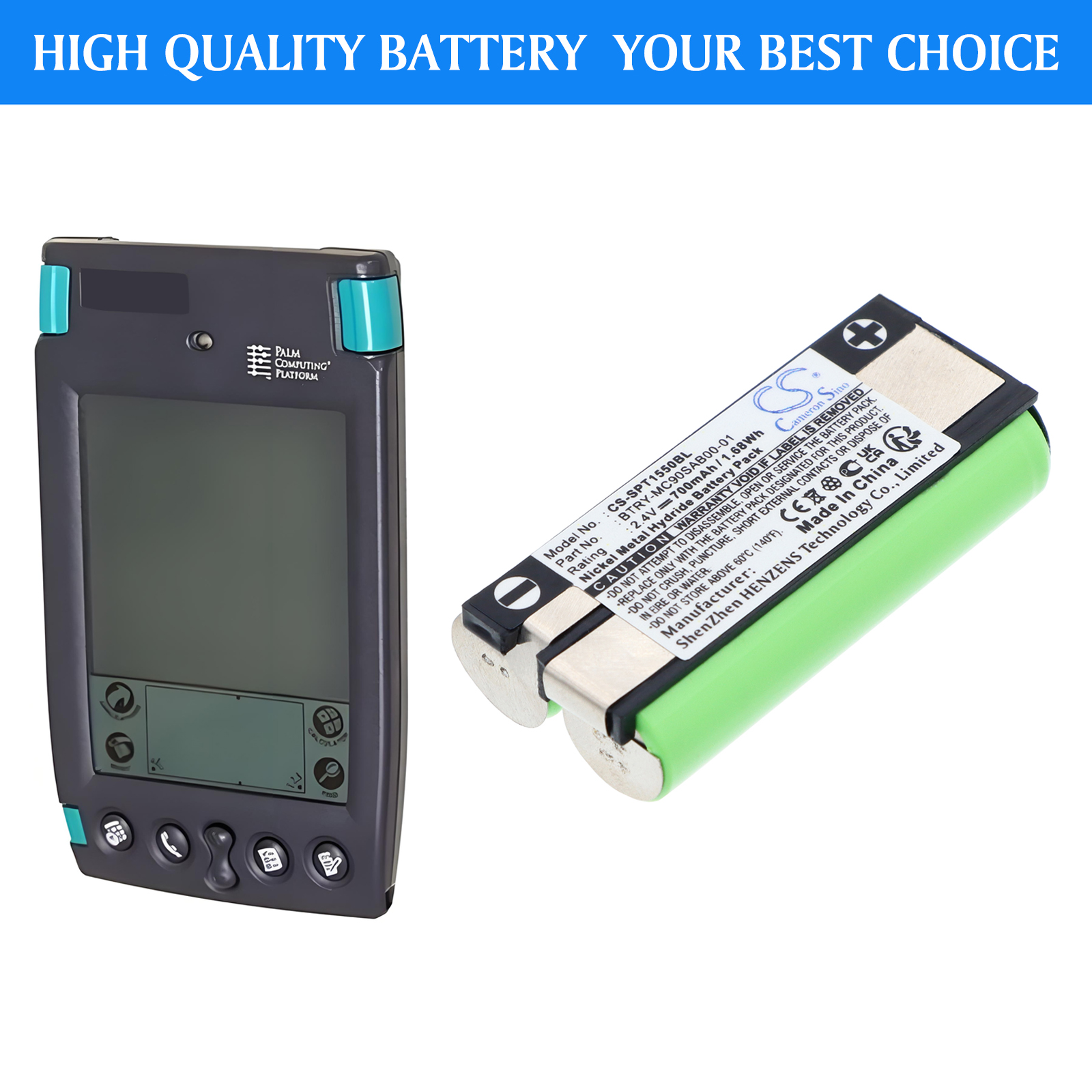 Symbol SPT-1500 SPT-1550 21-42921-01 Barcode Scanner Replacement Battery 700mAh