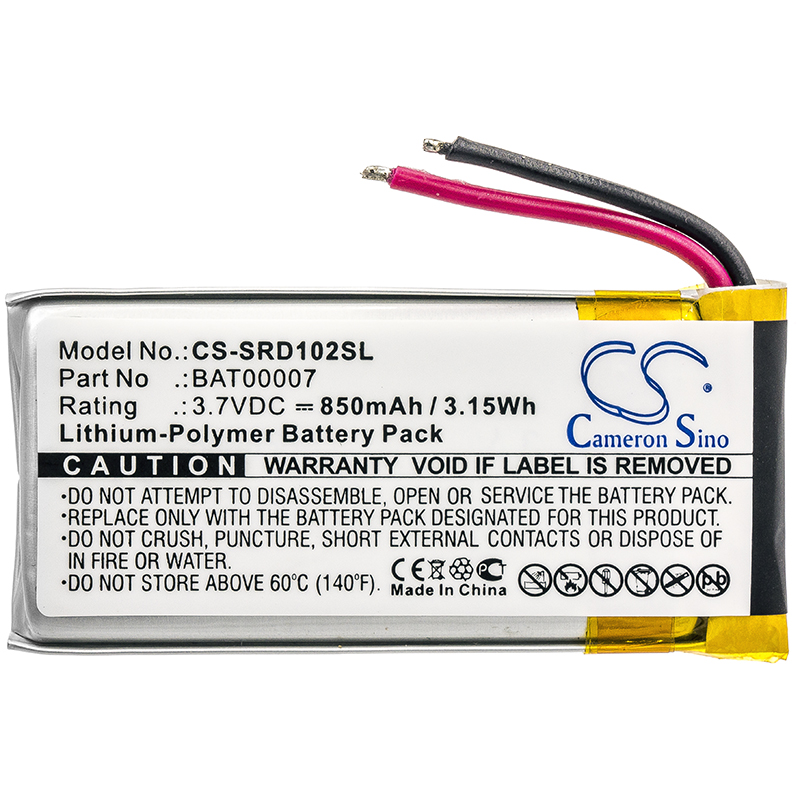 BAT00007 Cardo Packtalk Duo Replacement Battery 3.7V 850mAh
