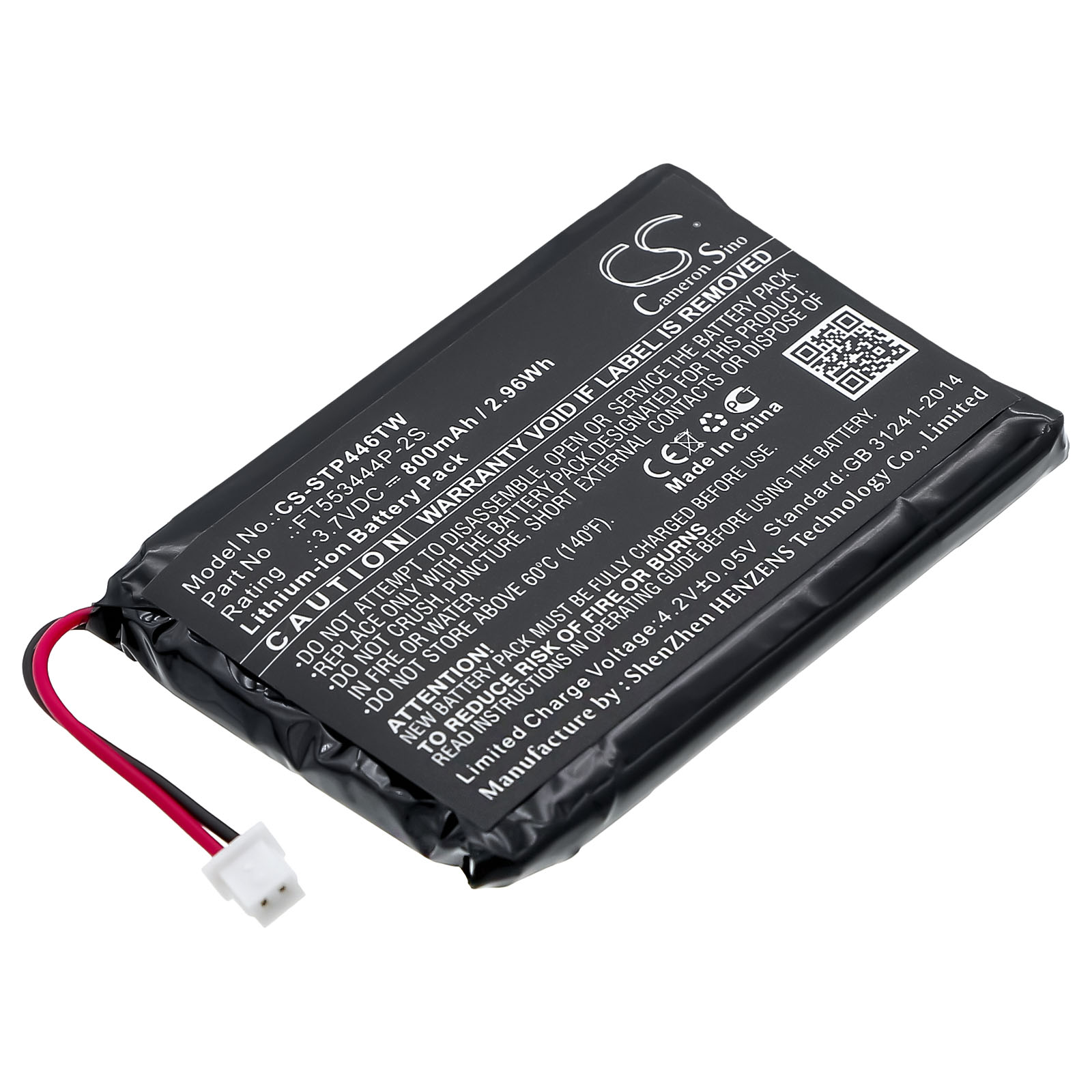 Stabo 20640 freecomm 600 Set Replacement Battery 3.7V 800mAh