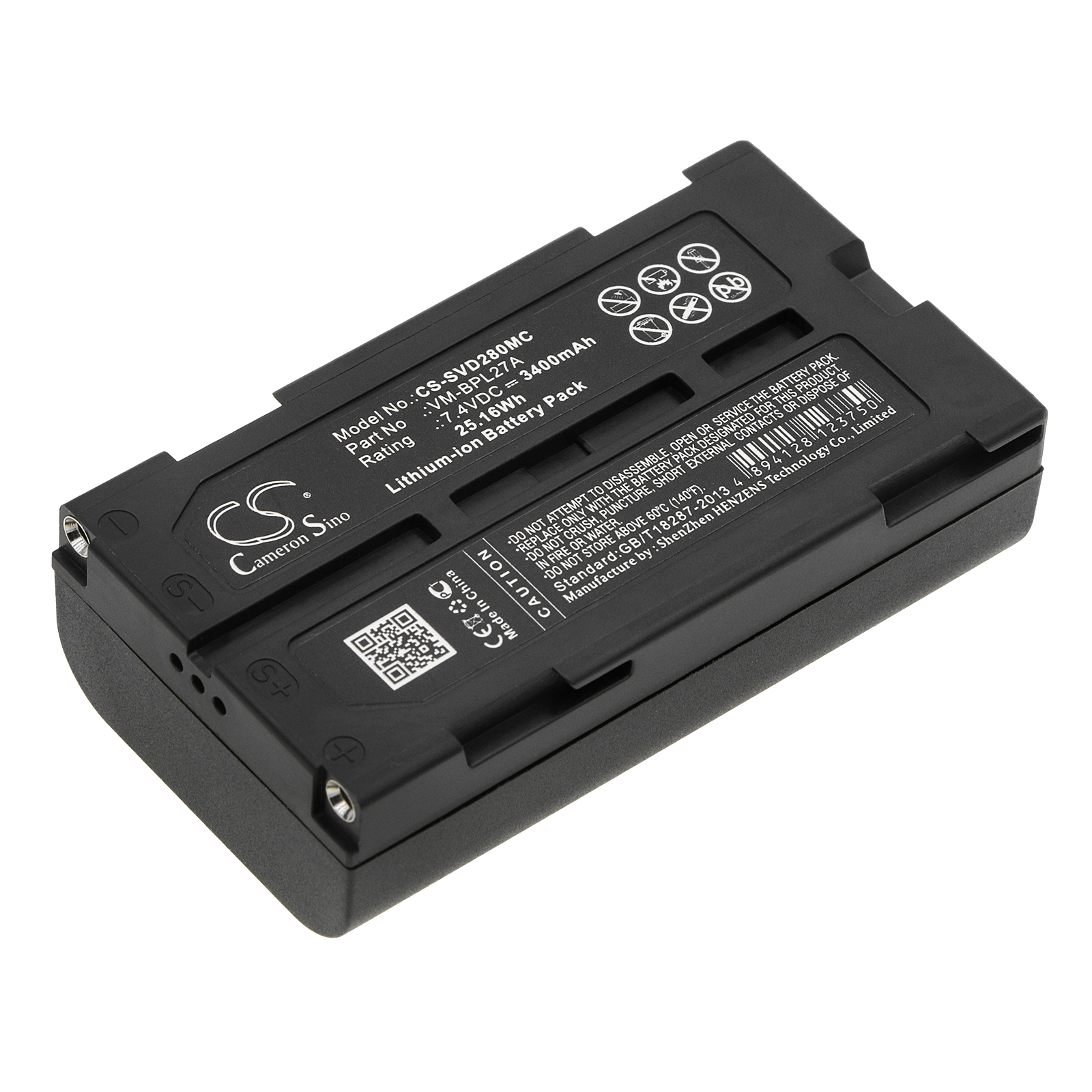 FUJI VMBPL30A VMBPL60A Replacement Battery 7.4V 3400mAh
