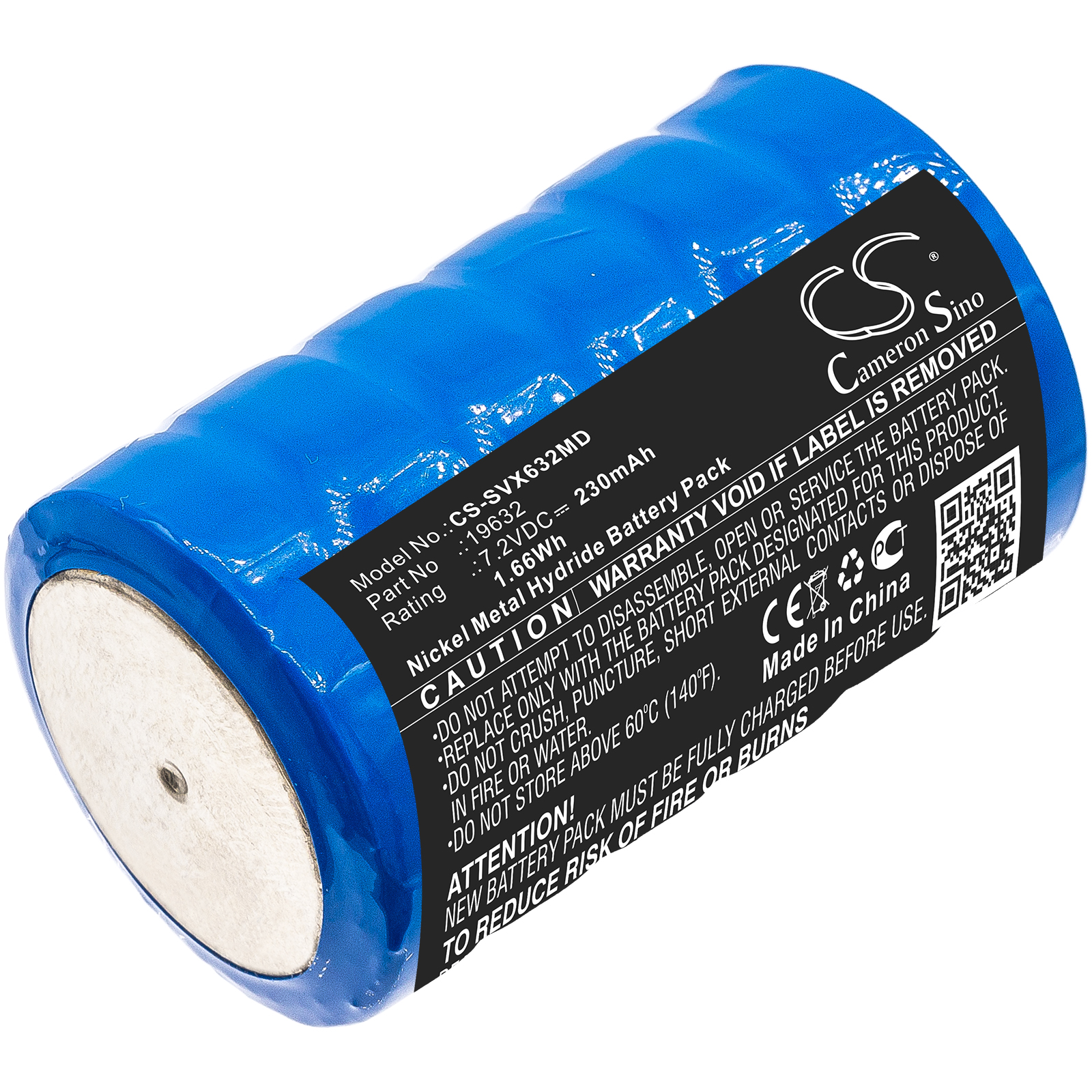Servox 14266 19632 D45N7 Digital XL Speech Medical Replacement Battery 7.2V 230mAh