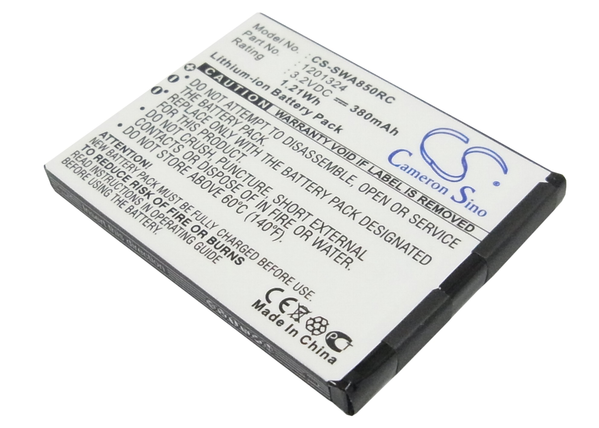 Sierra Wireless AirCard 595U Replacement Battery 3.2V 380mAh
