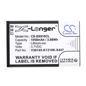 Siemens Gigaset SL910 Replacement Battery 3.7V 1050mAh