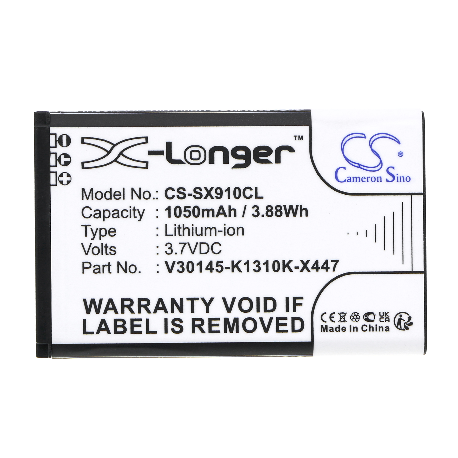 Siemens Gigaset SL910 Replacement Battery 3.7V 1050mAh