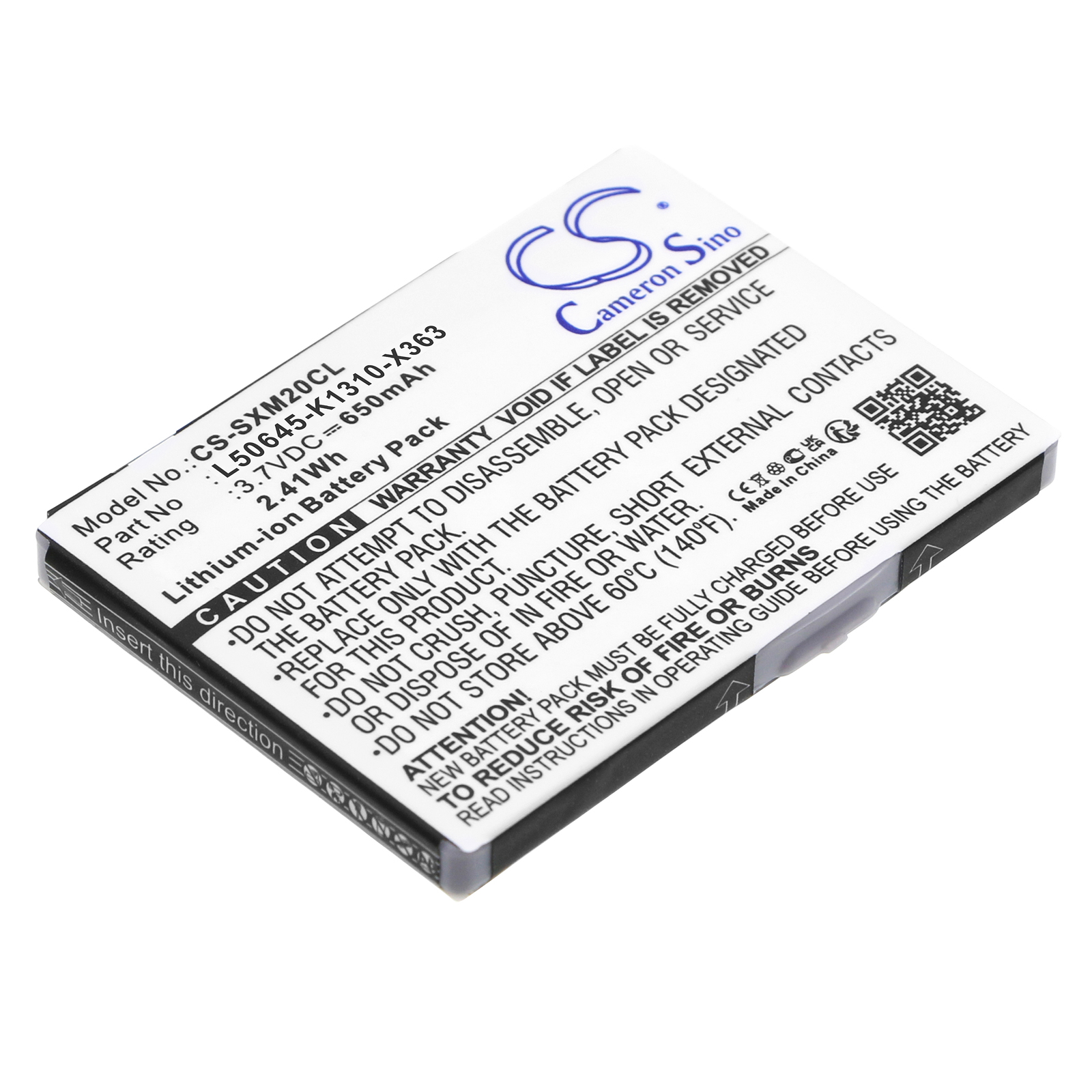 V30145-K1310-X363 Siemens Replacement Battery 3.7V 650mAh