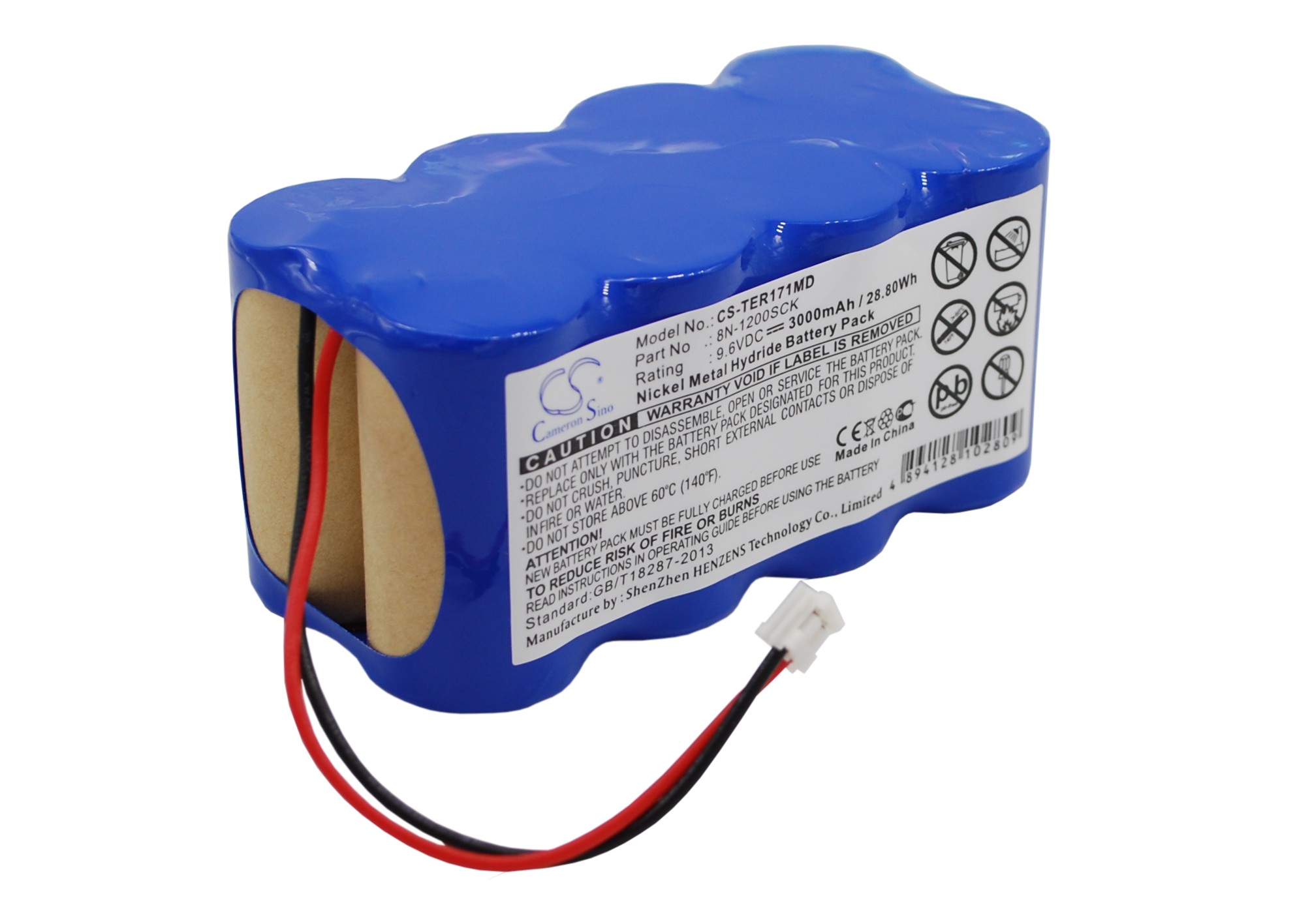 Terumo infusion pump TE-171 Replacement Battery 9.6V 3000mAh