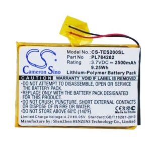 TEASI One 2 PL784262 GPS/Navigator Replacement Battery 2500mAh