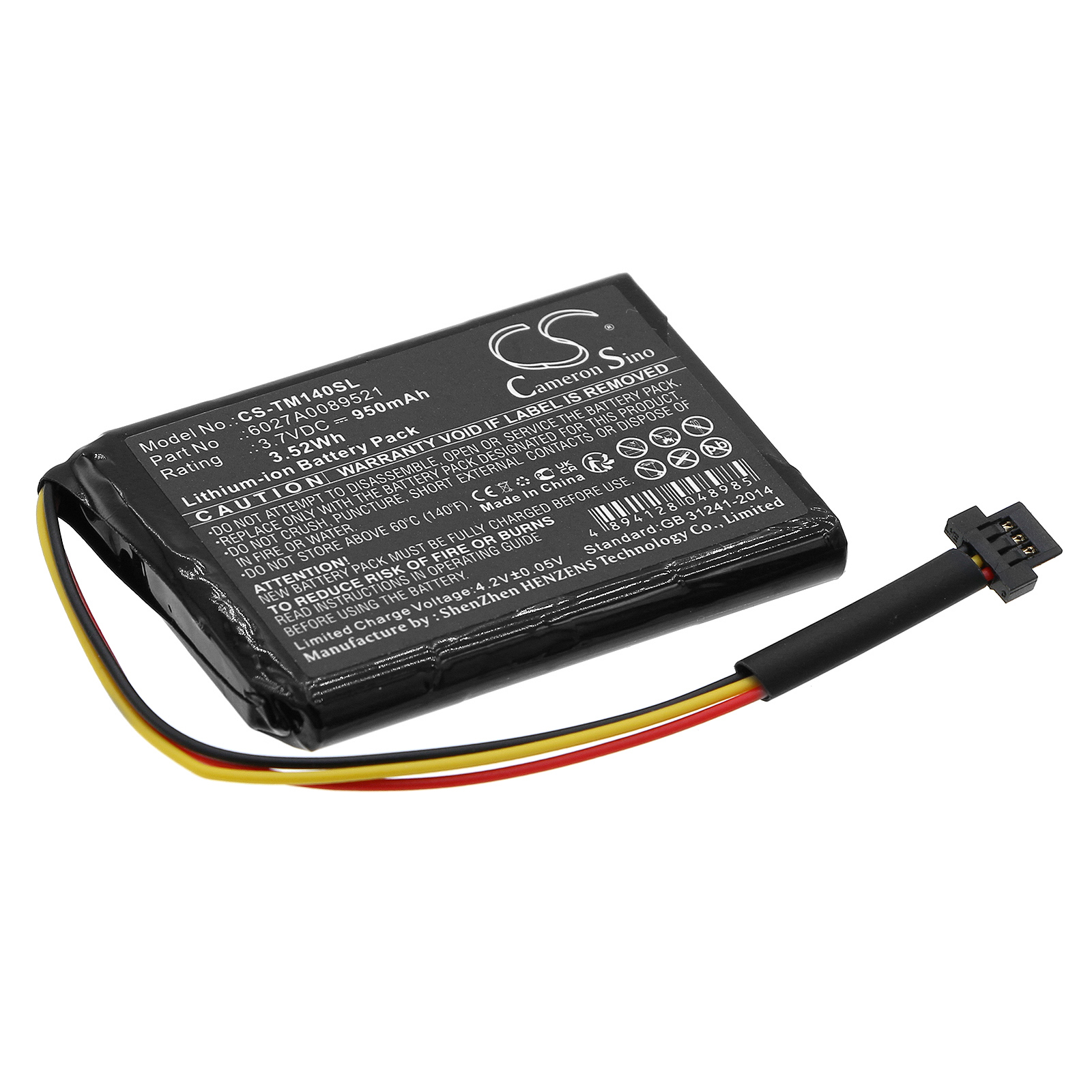 TomTom 1EK0.052.02 Replacement Battery 3.7V 950mAh