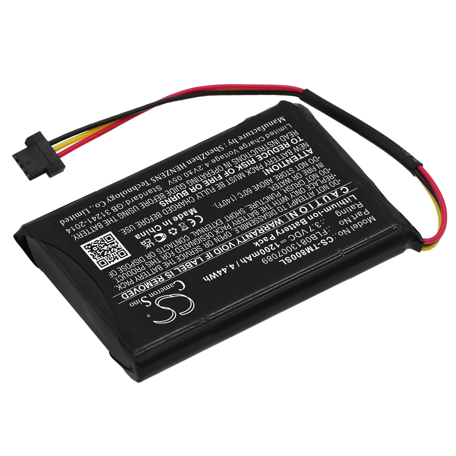 TomTom 4FC64 4FD6.001.00 Replacement Battery 3.7V 1200mAh