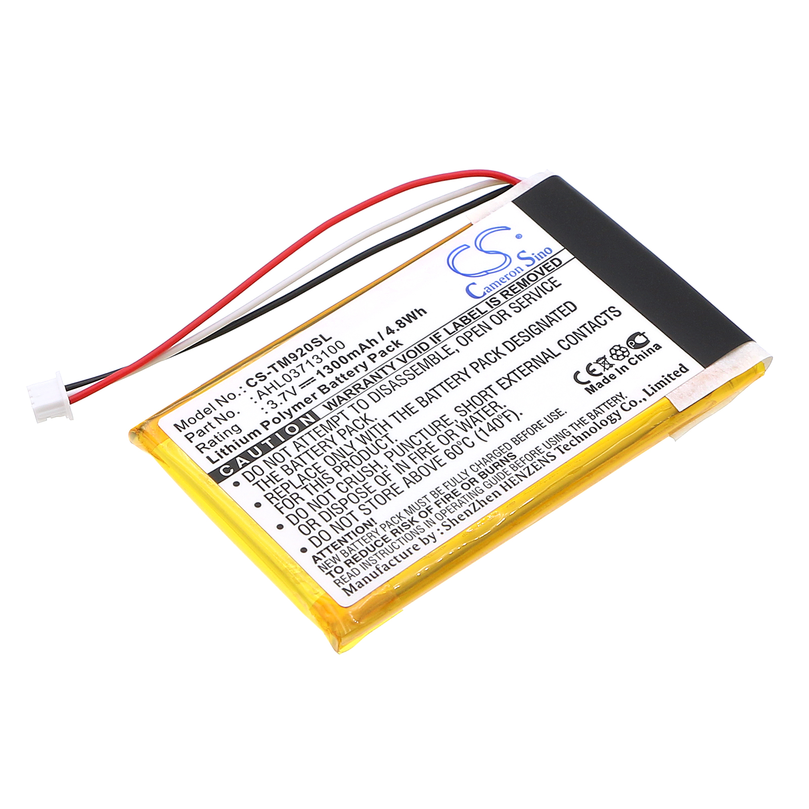 TomTom 340S LIVE XL Go 920 Replacement Battery 3.7V 1300mAh