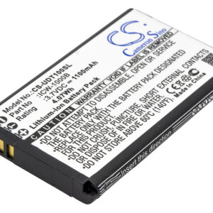 Incom ICW-1000B UniData WPU-7700 UniData WPU-7800 Replacement Battery 1100mAh
