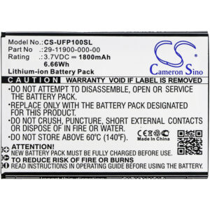 Ulefone Paris U007 29-11900-000-00 Mobile/SmartPhone Replacement Battery 1800mAh