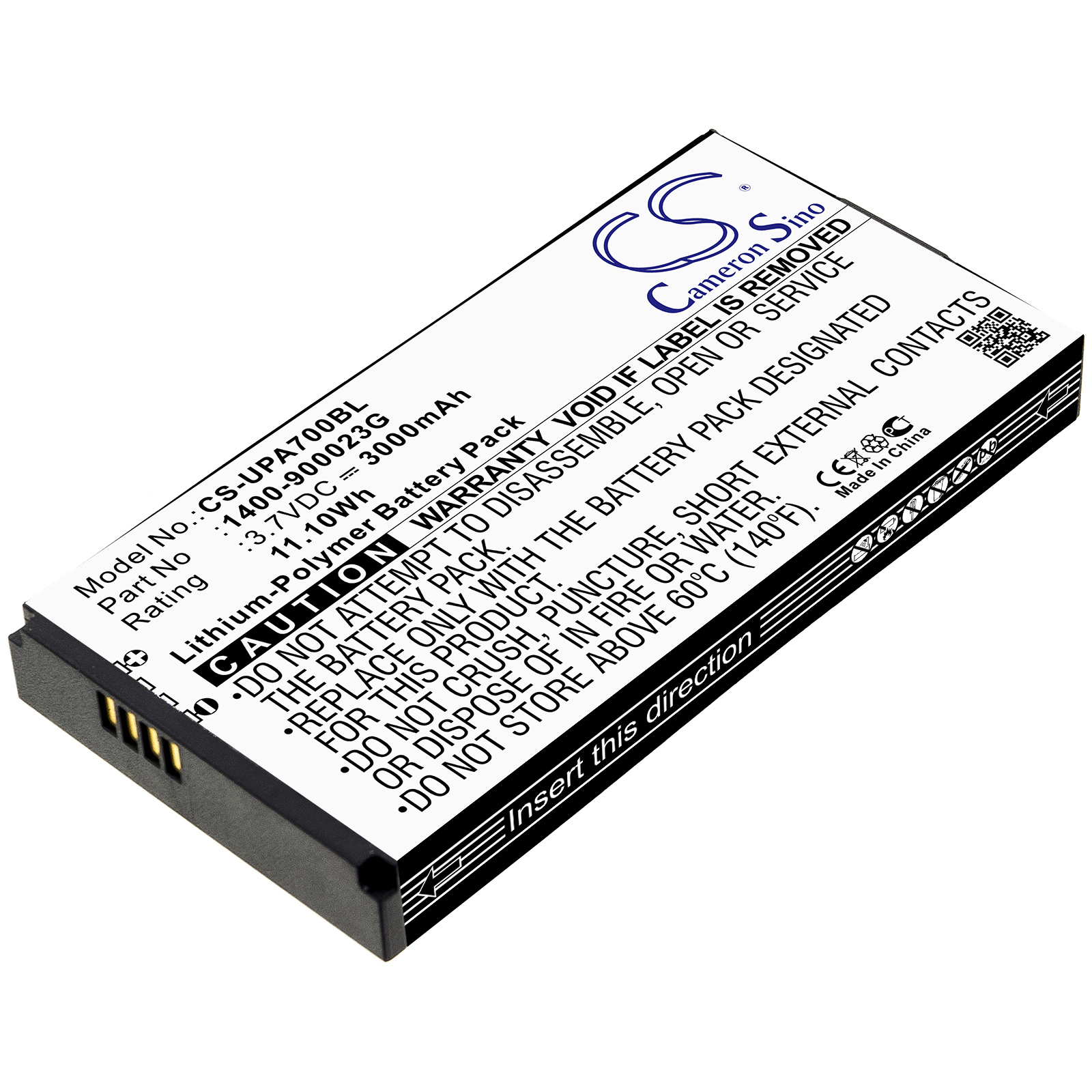 Unitech PA700 PA700MCA PA720 Wasp DR3 2D Replacement Battery 3000mAh