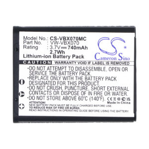 Panasonic HM-TA2 HX-DC1 HX-DC10 HX-DC10EB-K Replacement Battery 740mAh