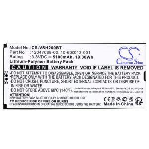 10-600013-001 Vivint VS-SH2000-C00 Replacement Battery