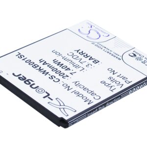 Wiko Barry Barry Dual SIM Mobile/SmartPhone Replacement Battery 2000mAh