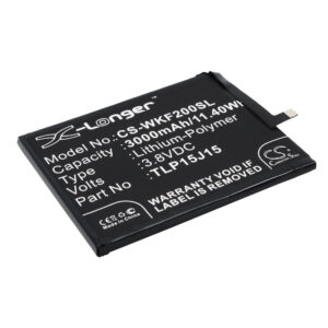 Wiko FEVER TLP15J15 TLP15J30 TLP15L27 Replacement Battery 3.8V 3000mAh