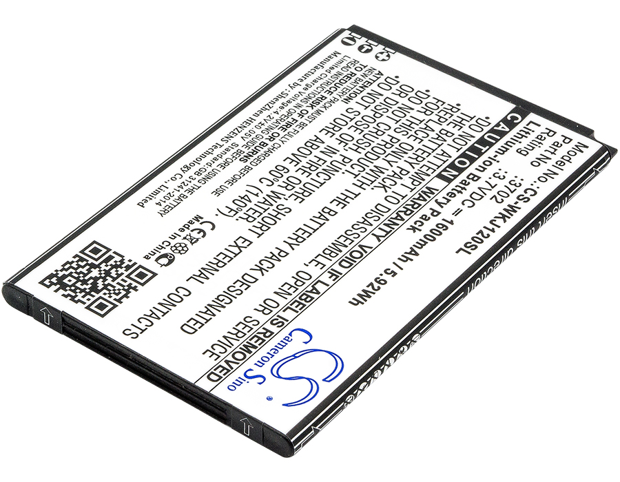 Wiko 3702 Mobile/SmartPhone Replacement Battery 3.7V 1600mAh