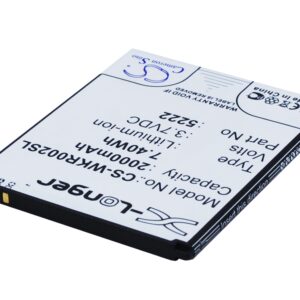 Wiko 9669 Freddy Rainbow Jam Rainbow Jam 3G Replacement Battery 2000mAh
