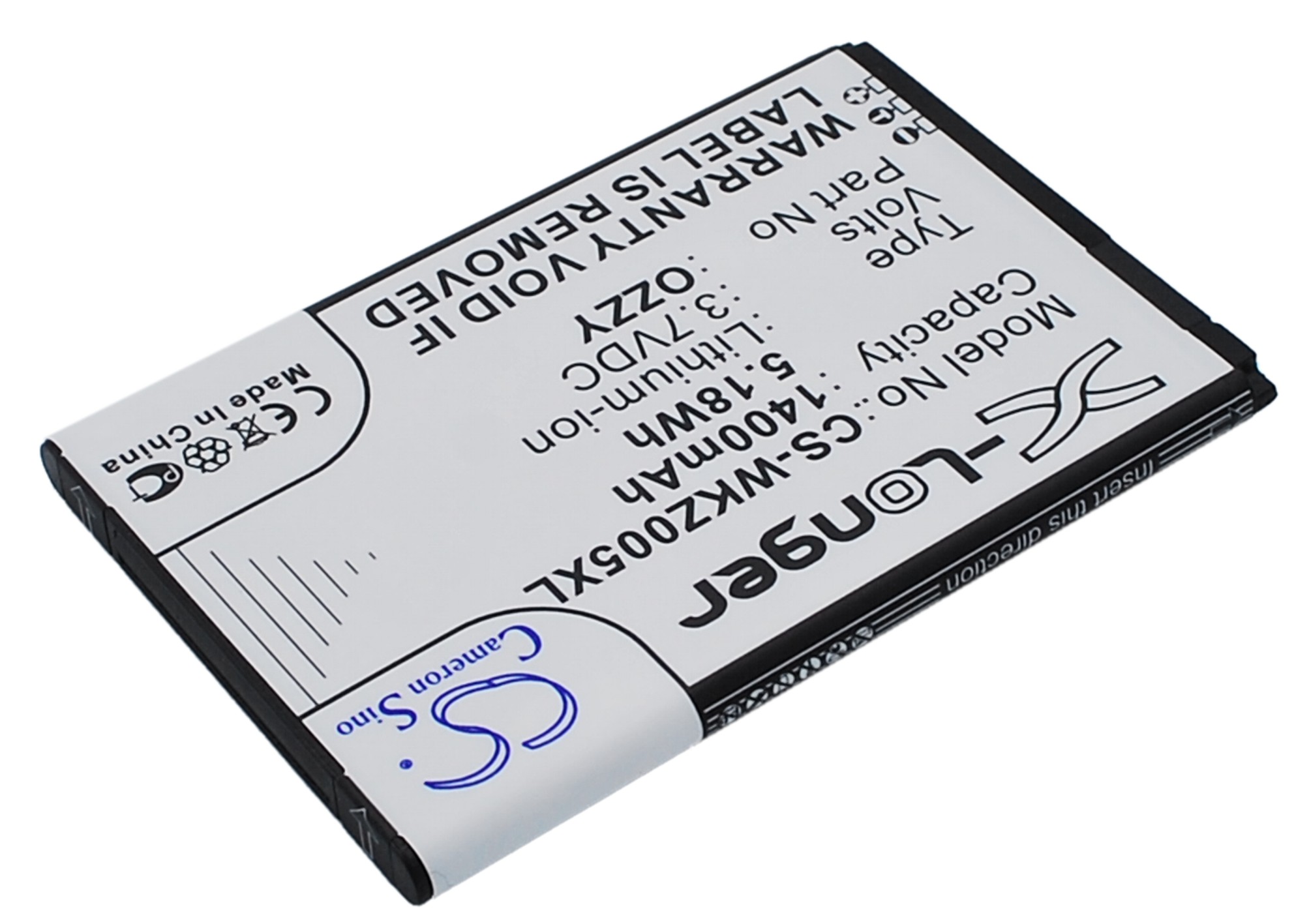 Wiko Ozzy Mobile/SmartPhone Replacement Battery 3.7V 1400mAh