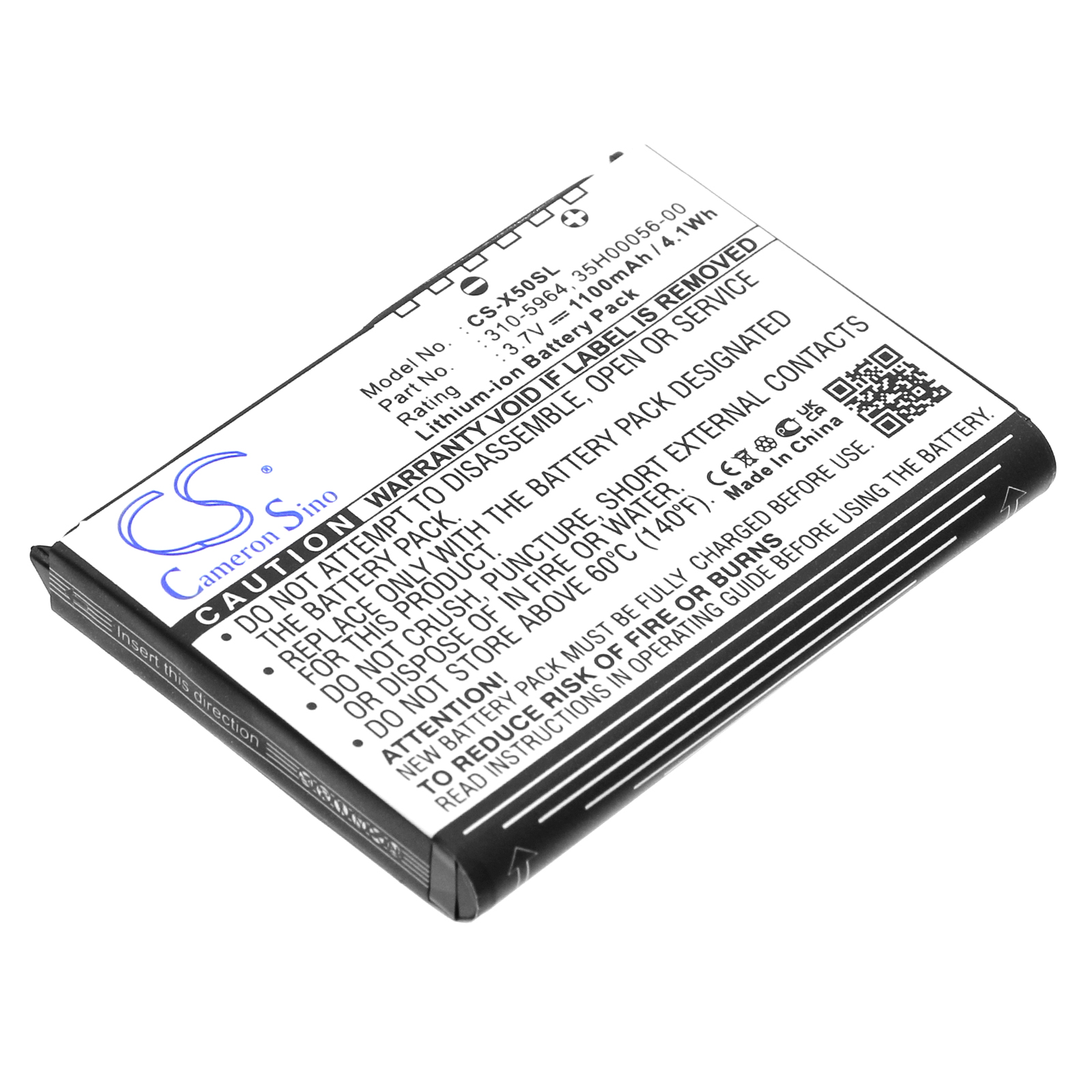 3105965 DELL Axim X50 Axim X51 Replacement Battery 1100mAh