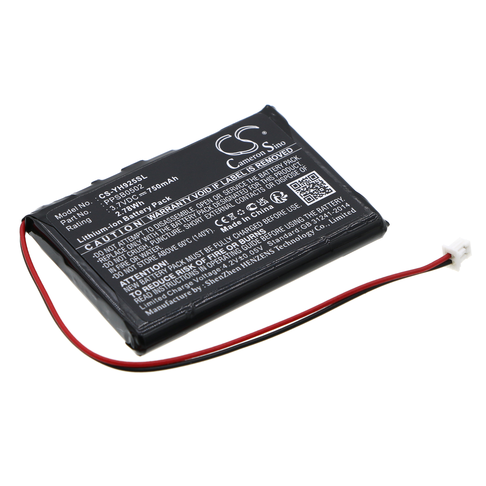 Samsung YH-920 MP3 Player Replacement Battery 3.7V 750mAh
