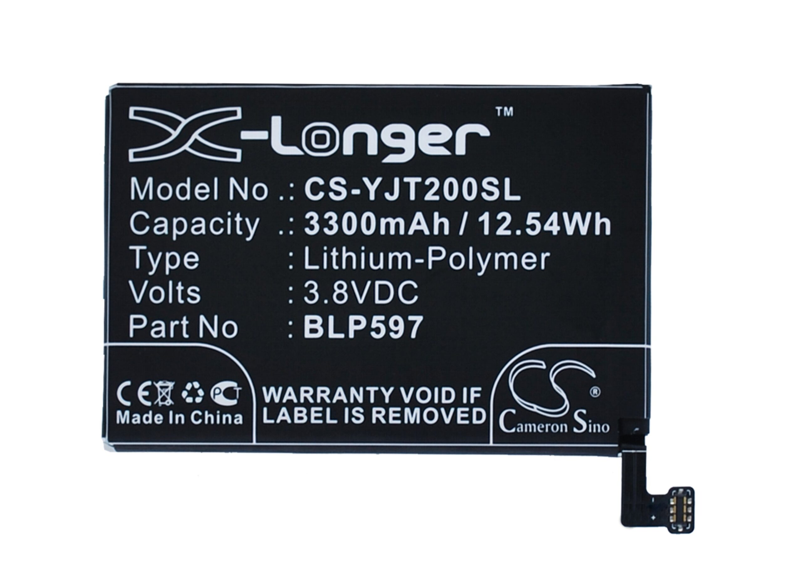 Oneplus 2 A2001 A2003 A2005 Replacement Battery 3.8V 3300mAh