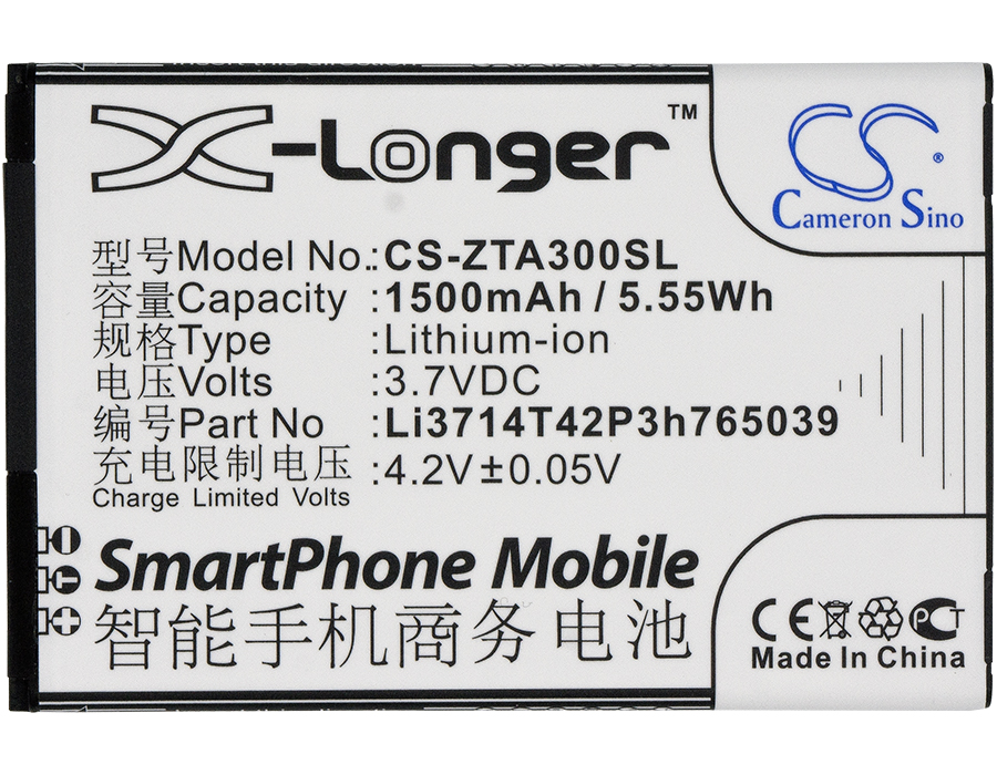 ZTE AF3 AF5 Blade A3 Replacement Battery 3.7V 1500mAh