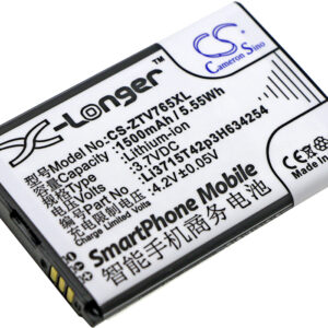 ZTE Blade G Leo Q1 V765 Replacement Battery 3.7V 1500mAh