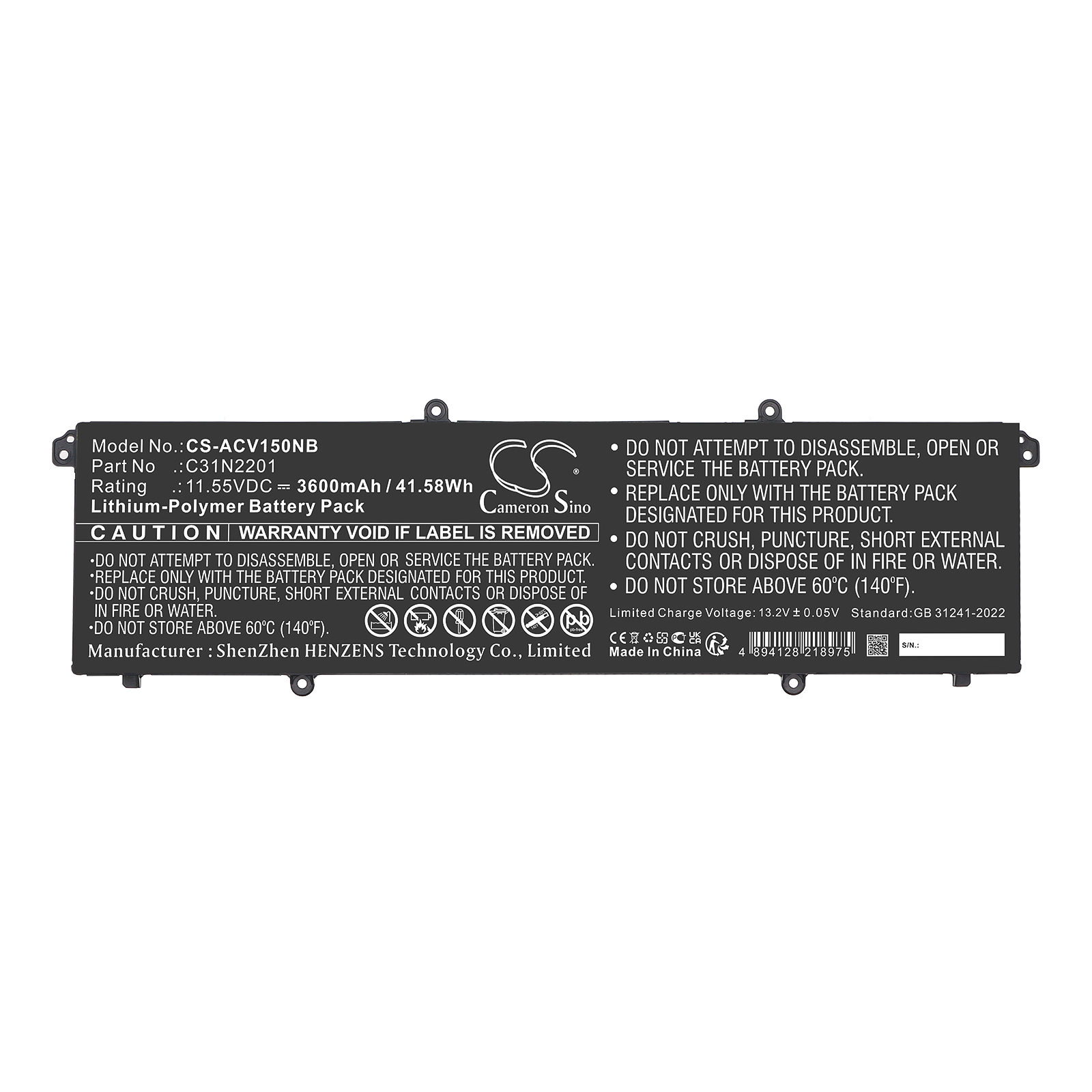 ASUS VIVOBOOK 16" "M1605YA-MB751WS E1504FA-BQ038W Replacement Battery