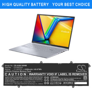 Asus VivoBook 16X K3605VC Notebook/Laptop Replacement Battery 11.55V 4300mAh