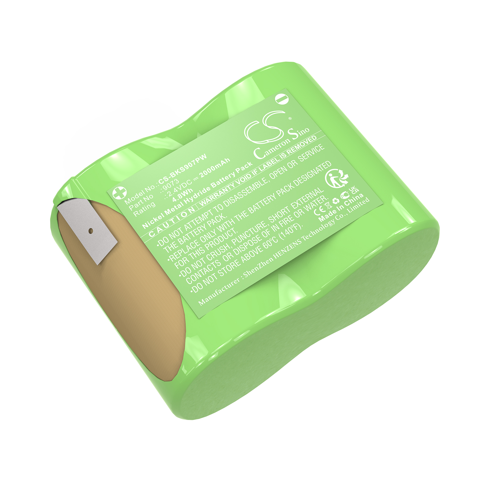 Black & Decker 9073 Power Tool Replacement Battery 2.4V 2000mAh