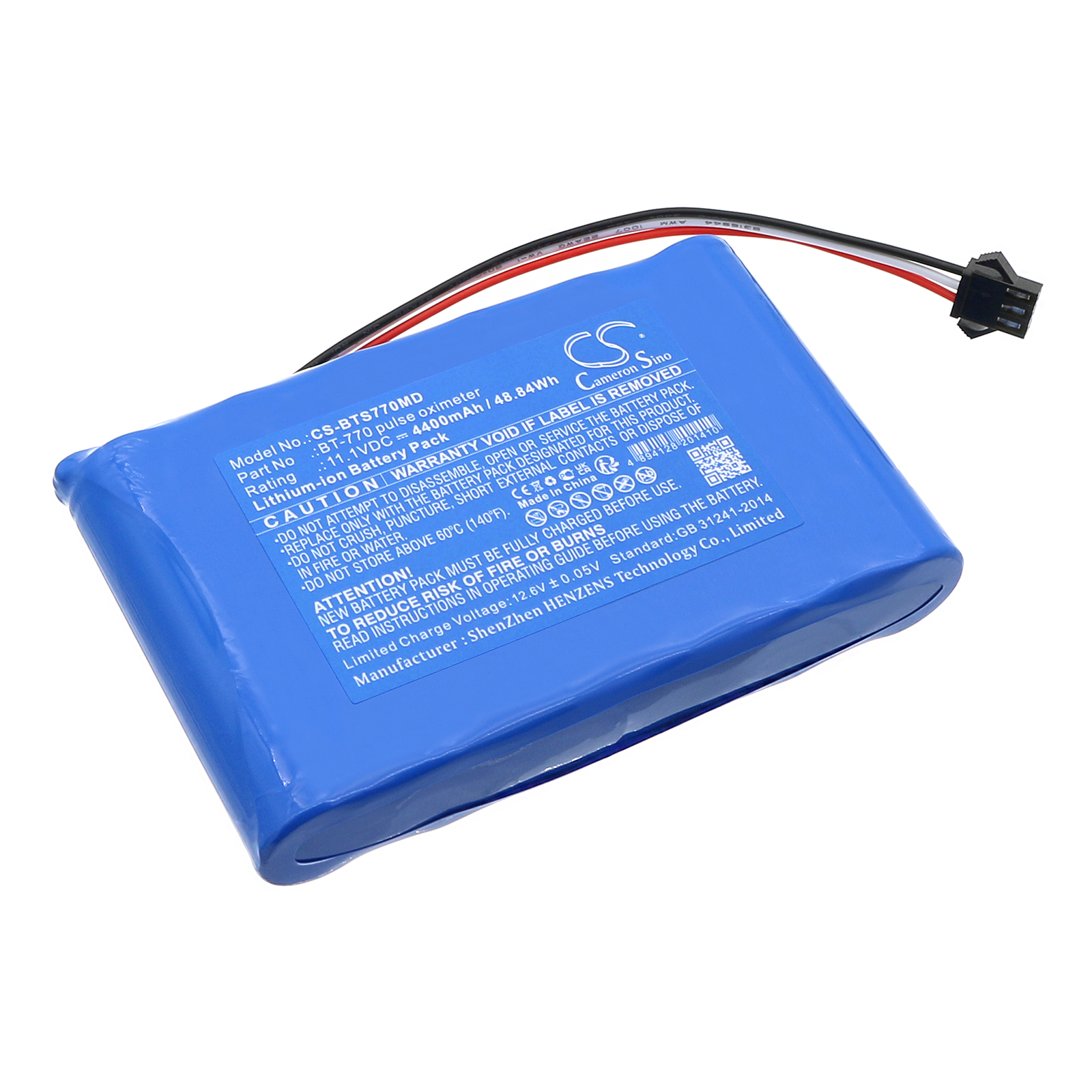 Bistos BT-740 pulse oximeter Replacement Battery 4400mAh