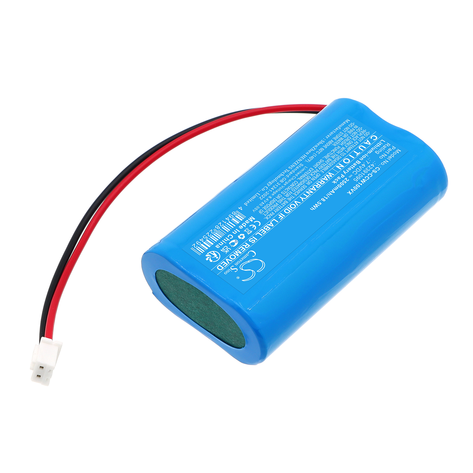 Concept CW1000 42391095 Vacuum Replacement Battery 2500mAh