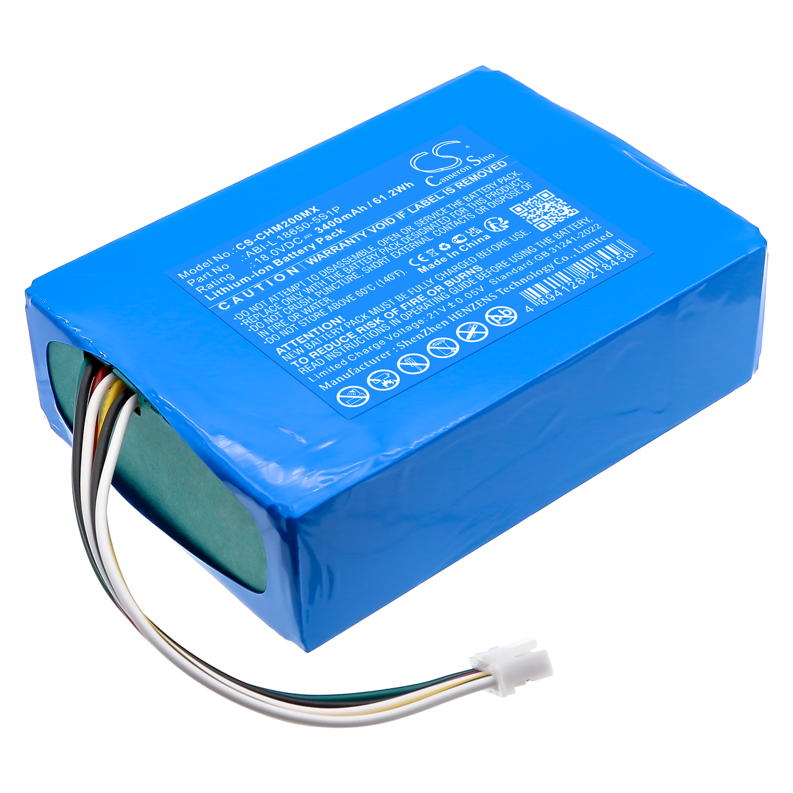 Chattanooga ABI-L 18650-5S1P Replacement Battery 3400mAh