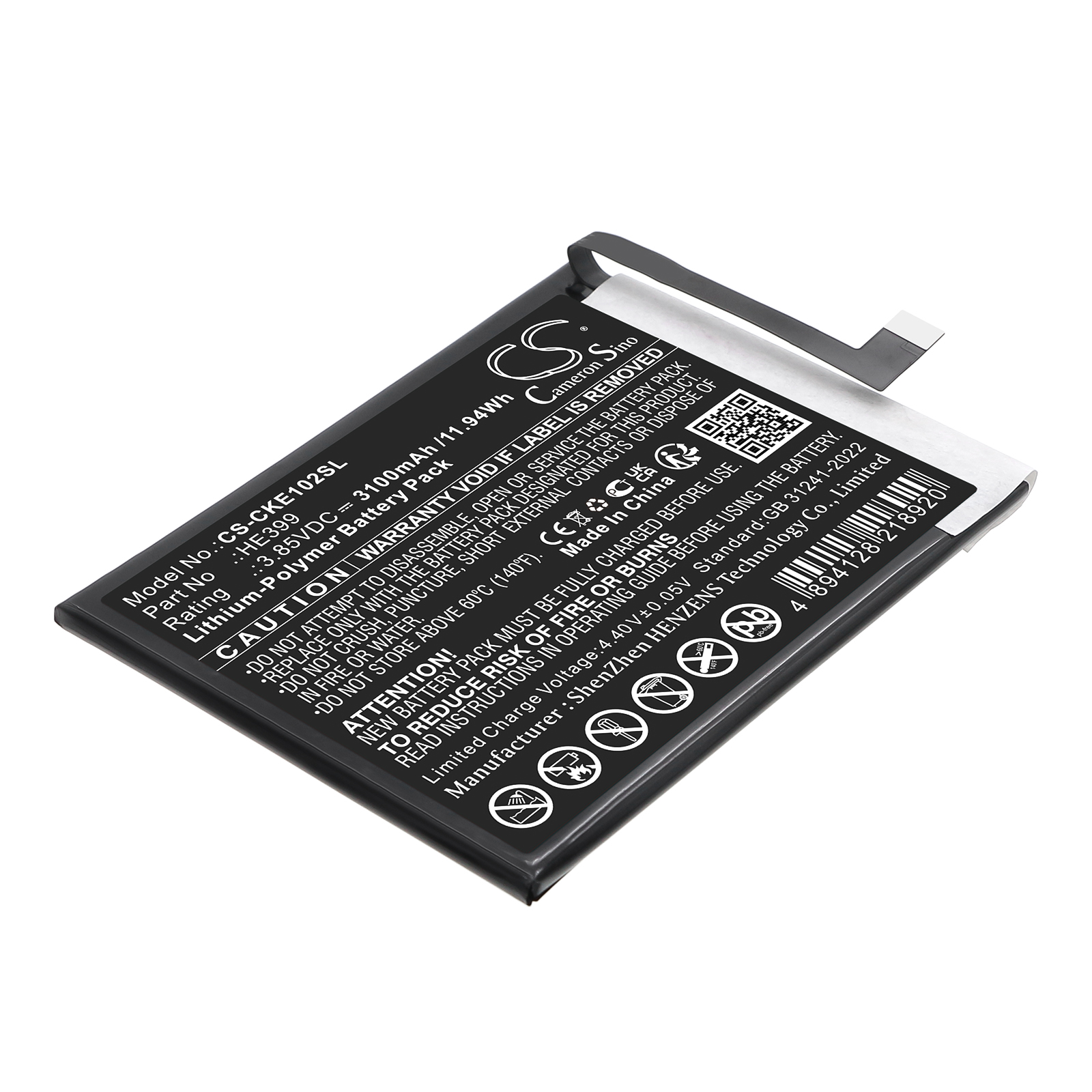 Cricket EC1002 Maestro Max Replacement Battery 3100mAh