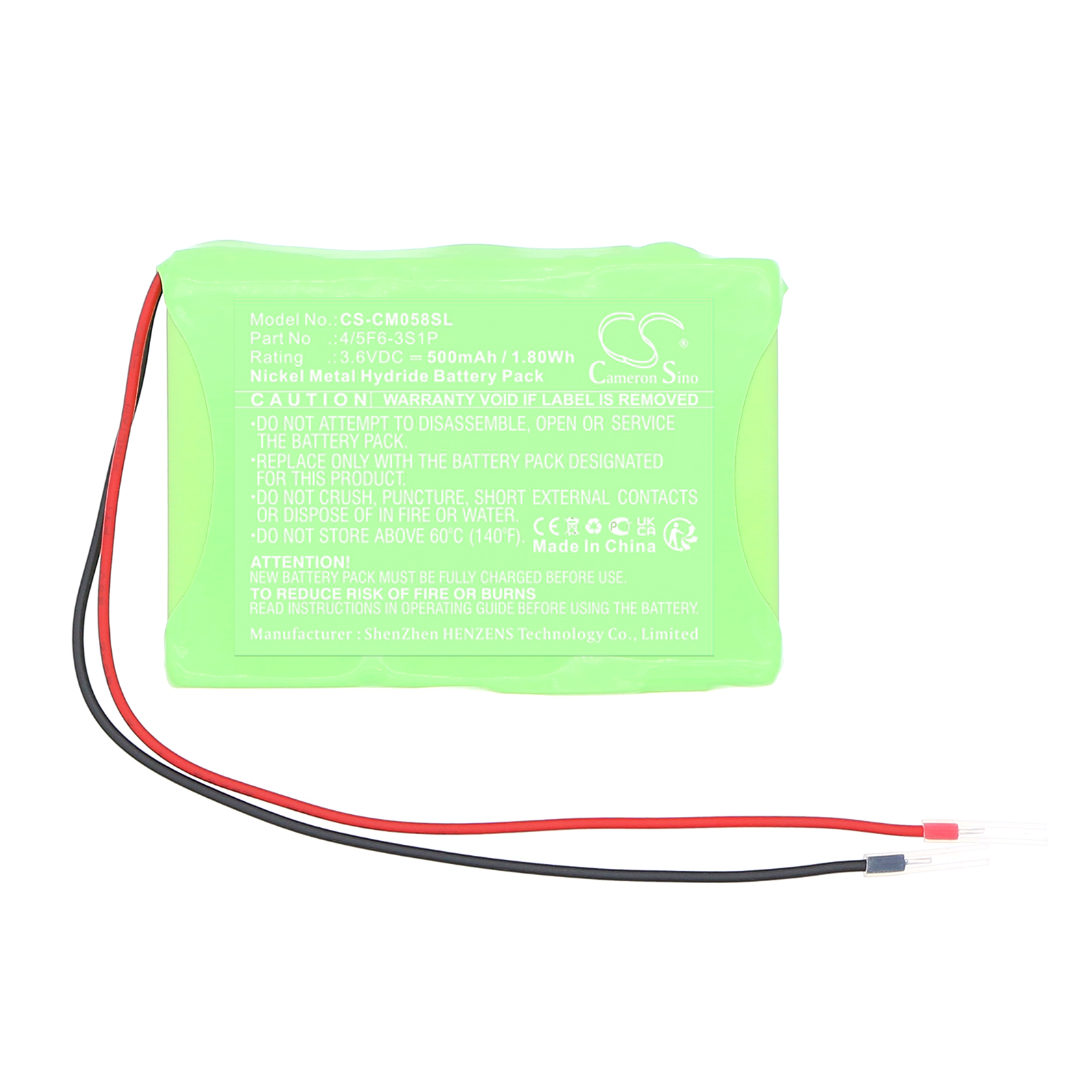 500 mAh for Custom Battery Pack 4/5F6-3S1P