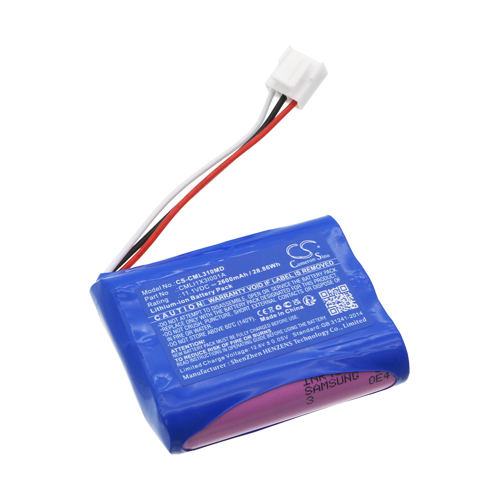 COMEN Synhas CMLI1X3I001A Medical Replacement Battery 2600mAh