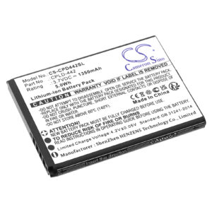 Coolpad Belleza CP3321 CP3321AT CP3321ST CPLD-442 Replacement Battery 1350mAh