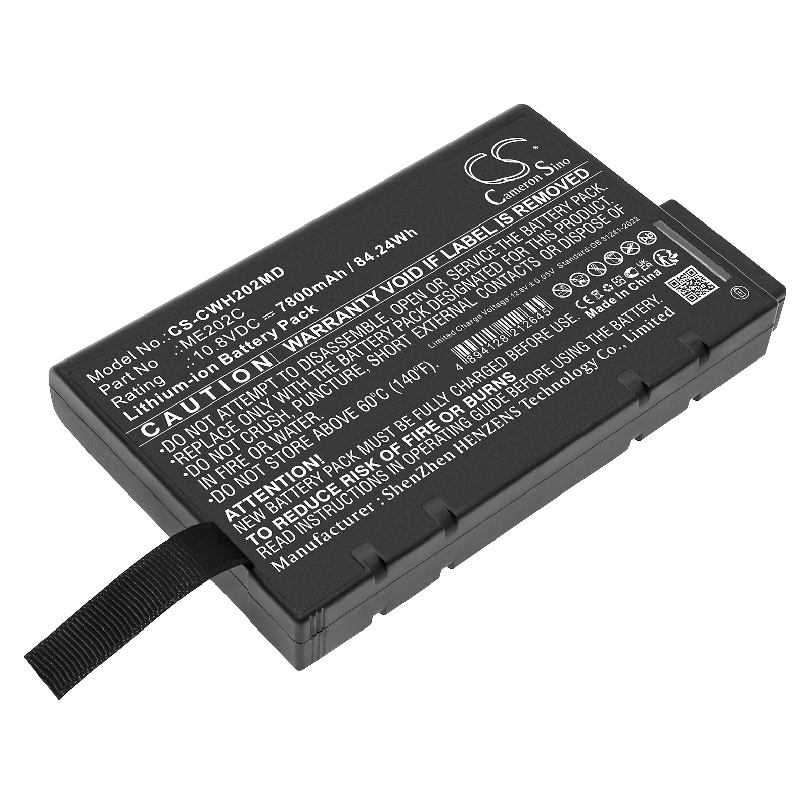 ChenWei CWH-2020 ME202C Medical Replacement Battery 7800mAh