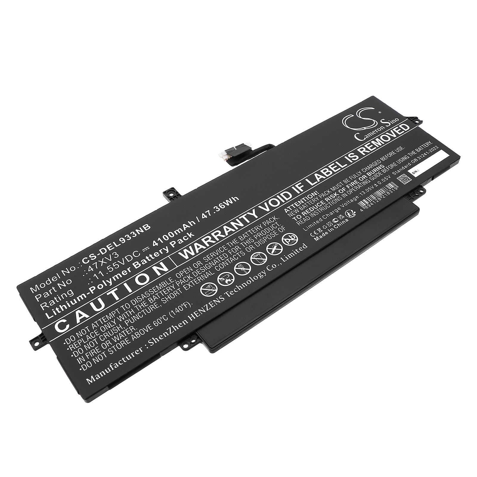 DELL 05Y3T9 Latitude Series Replacement Battery 11.55V 4100mAh