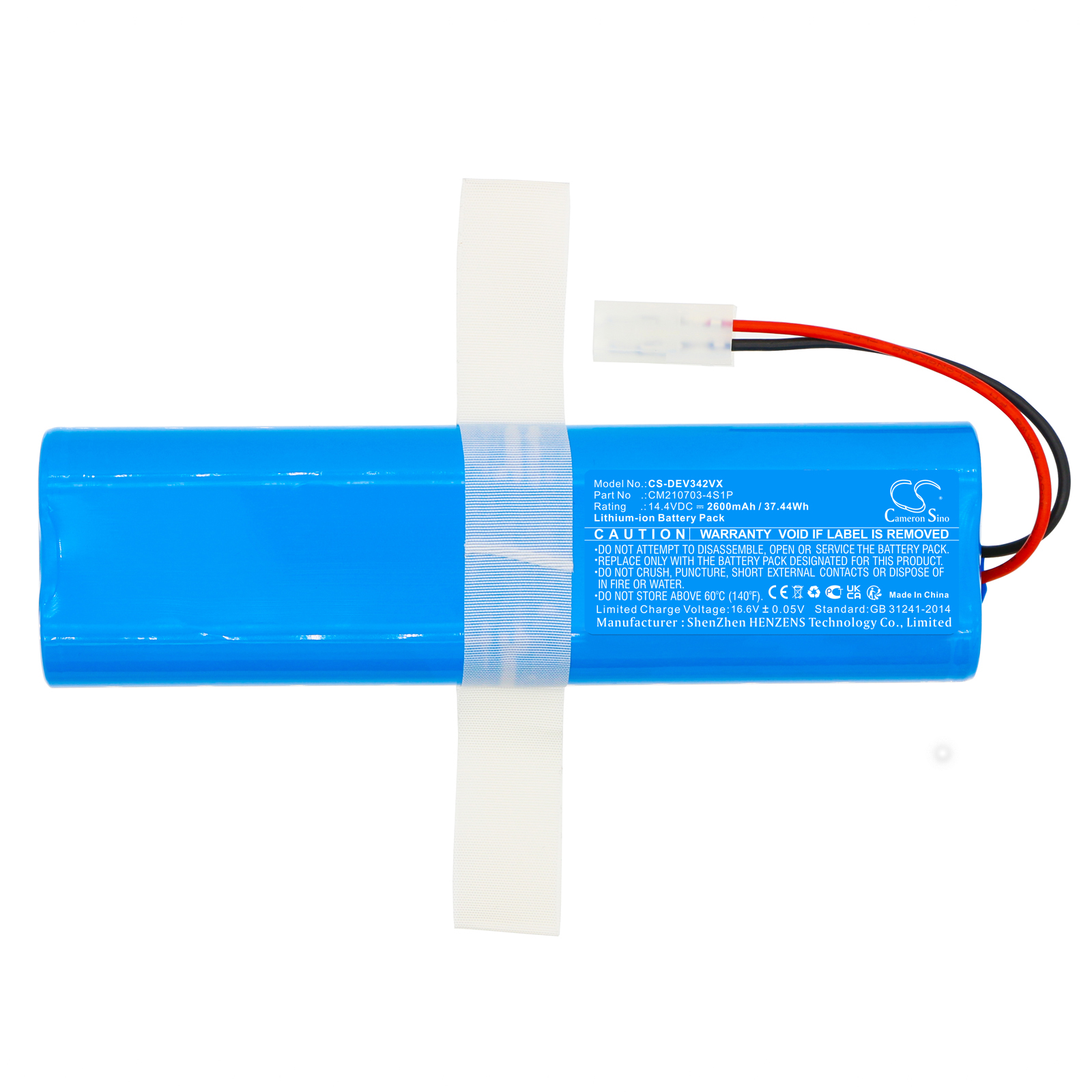 Dirt Devil EV3420 CM210703-4S1P Replacement Battery 2600mAh