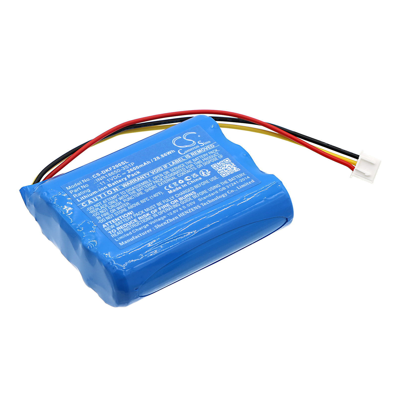 DOCKIN D Fine INR18650-3S1P Replacement Battery 2600mAh