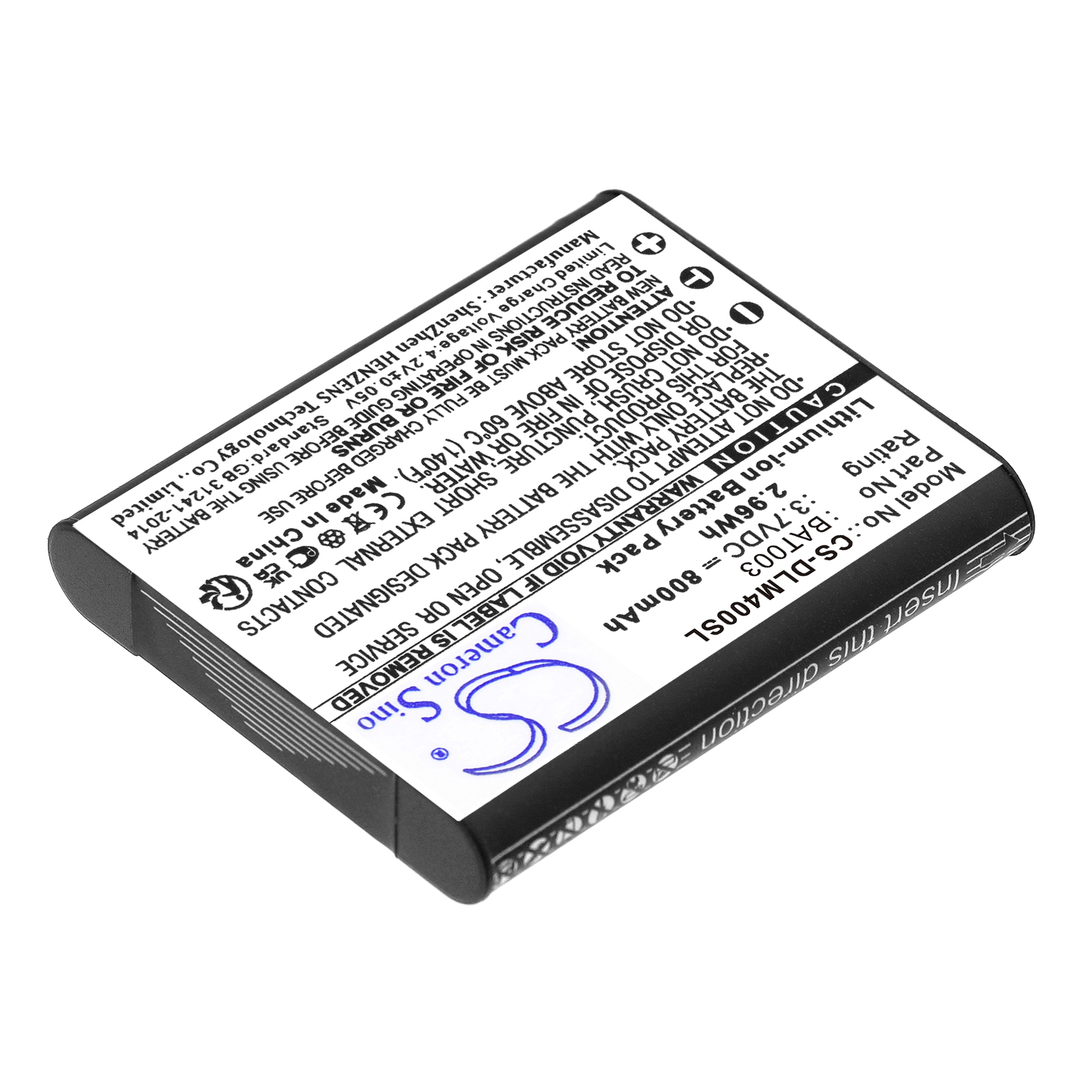 Replaces battery for DLX LUXE X, IDOL, TM40, BAT003, 800mAh