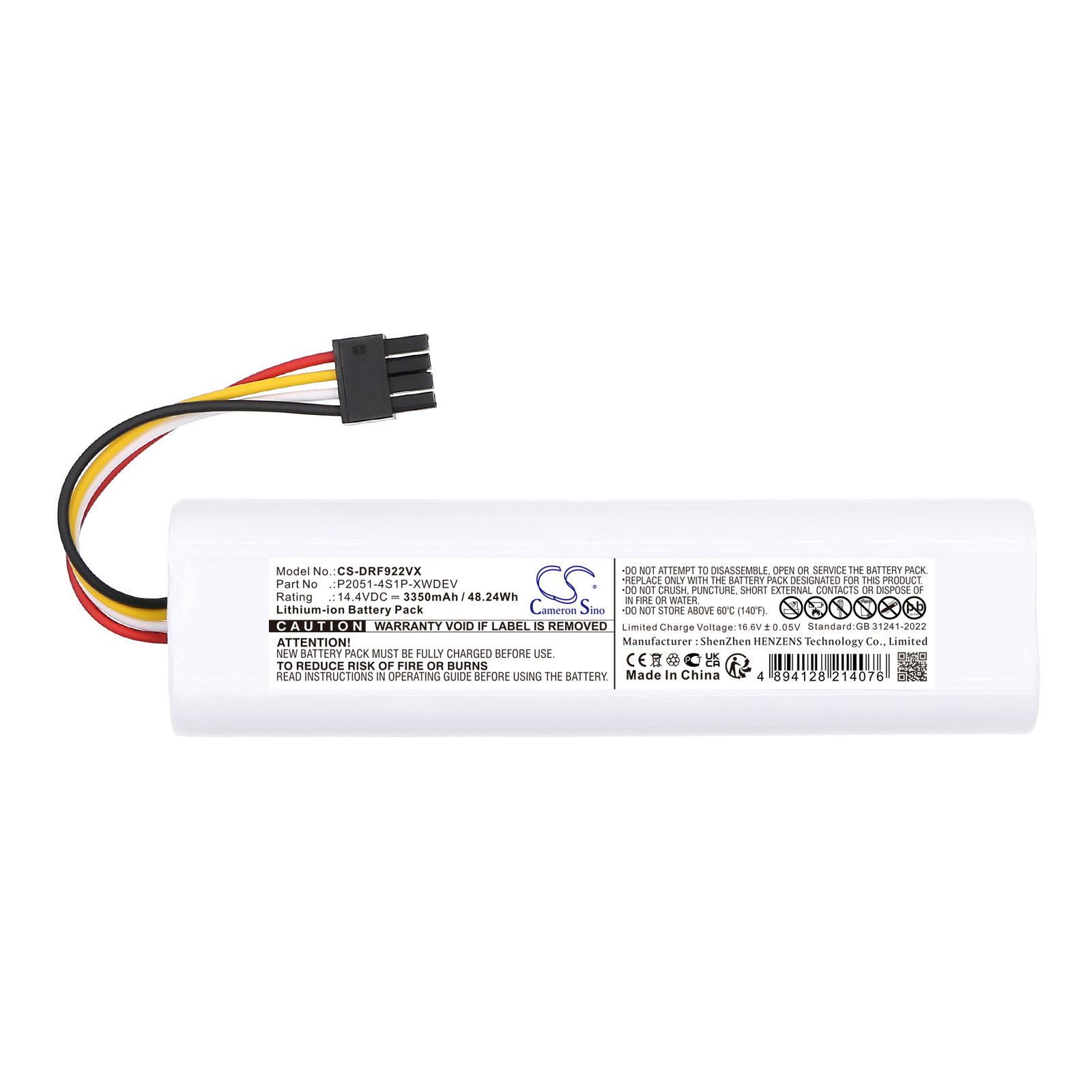 Dreame D9 Plus F9 Pro RLD11GD Replacement Battery 6700mAh